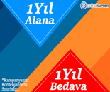 1 Yıl Alana 1 Yıl Bedava